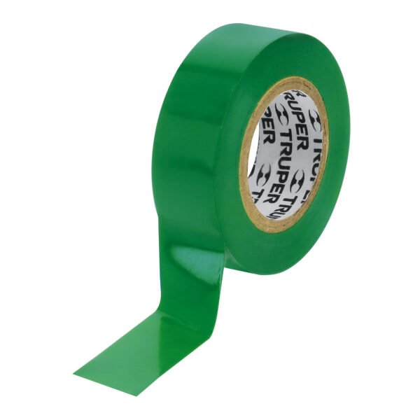 Cinta de aislar de 9 m x 19 mm verde Truper 13511