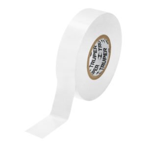 Cinta de aislar de 18 m x 19 mm blanca Truper 12506