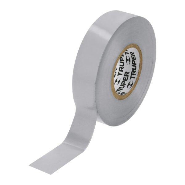 Cinta de aislar de 18 m x 19 mm gris Truper 12507