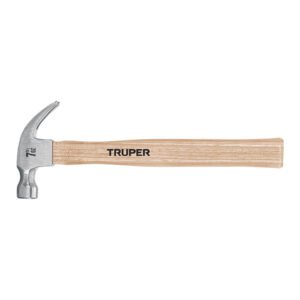 Martillo pulido 7 oz uña curva mango madera TRUPER 16750