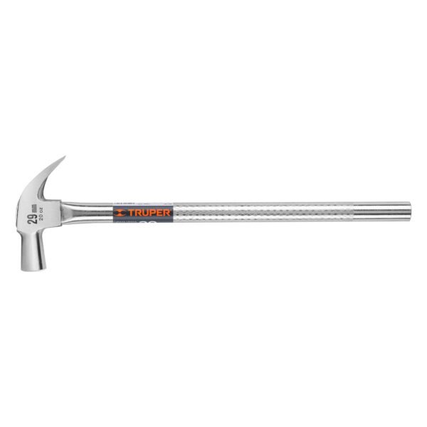 Martillo cabeza cónica 29 mm uña curva mango tubularTRUPER 11175