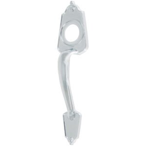 Chapetón metálico para puerta acabado cromo mate 46139