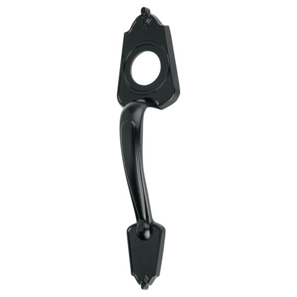Chapetón metálico para puerta acabado negro 46840
