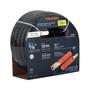 Manguera para compresor de hule 10m x 3/8 Truper 19016
