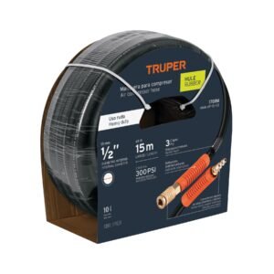 Manguera para compresor de hule 15m x 1/2 Truper 17086