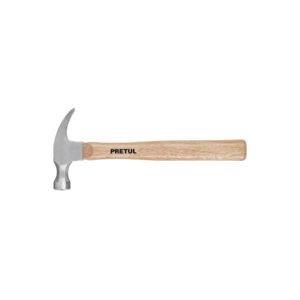 Martillo semipulido 16 oz uña recta PRETUL 25001