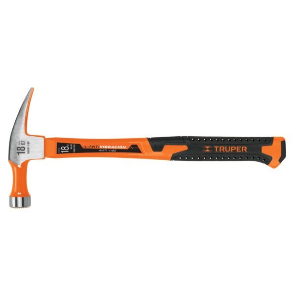 Martillo 18 oz uña recta mango fibra de vidrio Truper 10761