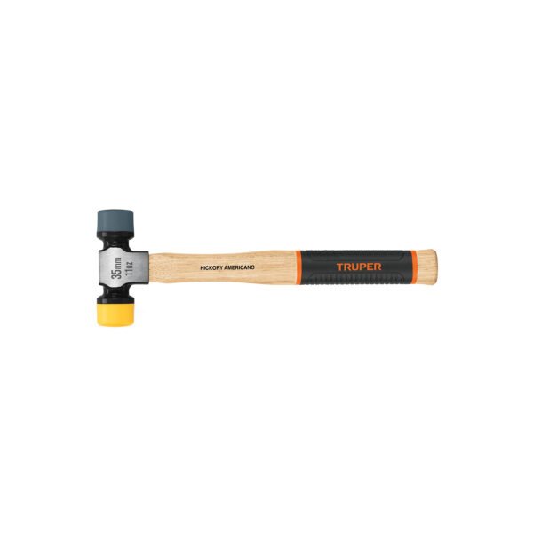 Martillo 35 mm con caras suaves intercambiables Truper Grip 13137