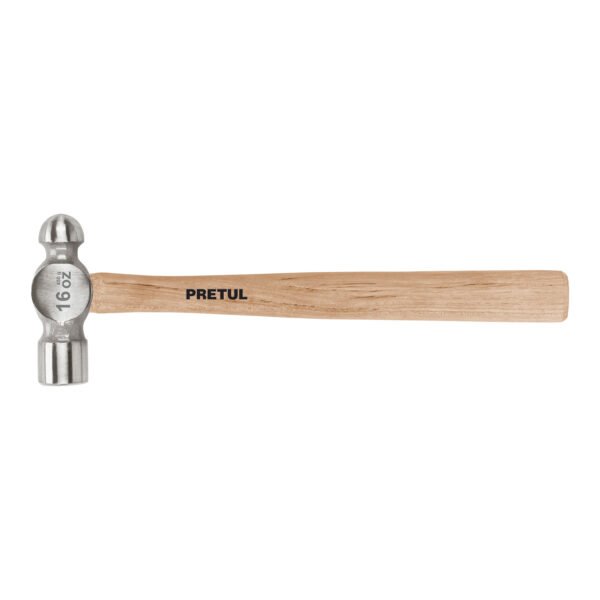 Martillo pulido de bola 16 oz mango madera Pretul 22658