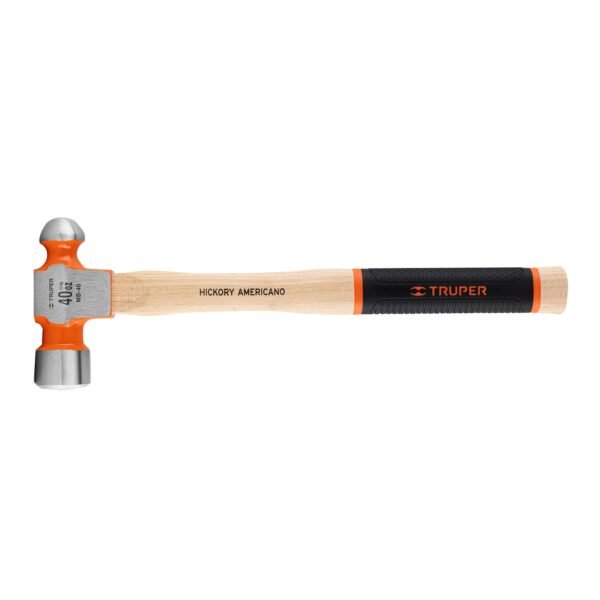 Martillo pulido de bola 40 oz mango hickory Truper Grip 16905