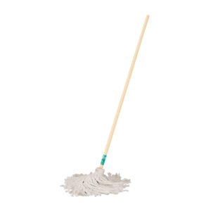 MECH-350.jpg Trapeador tipo mechudo 350 g con bastón de 120 cm KLINTEK 57056
