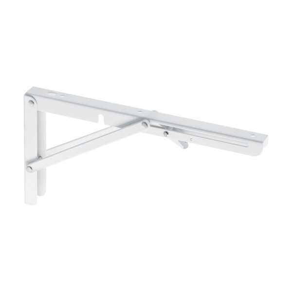 Ménsula plegable de acero blanca 6 x 12 Fiero 49871