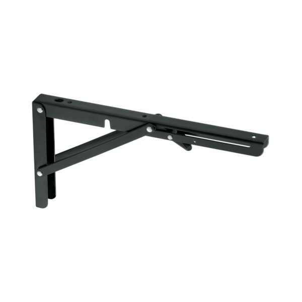 Ménsula plegable de acero negra 6 x 12 Fiero 49830