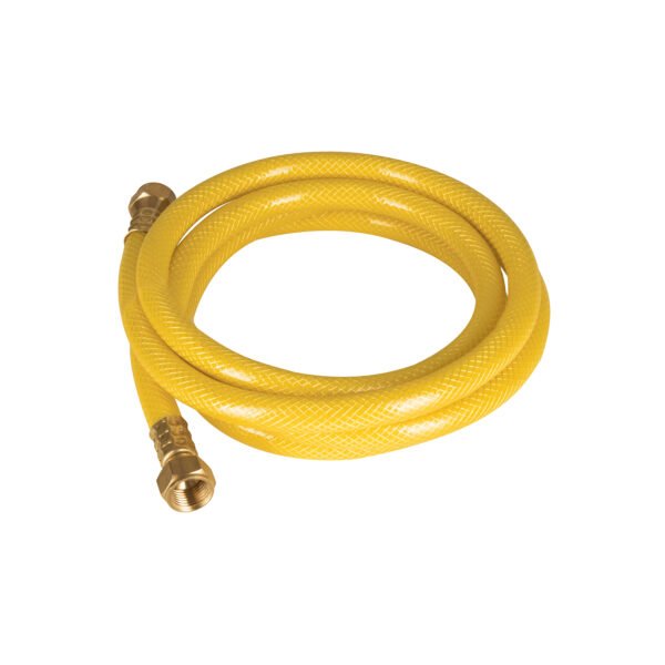 Manguera para gas PVC amarilla 3/8x2 m c/conexión Foset 45011