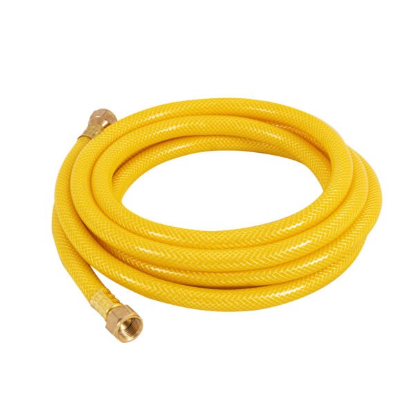Manguera para gas PVC amarilla 3/8x3 m c/conexión Foset 45012