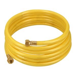 MGA-40.jpg Manguera para gas PVC amarilla 3/8x4 m c/conexión Foset 45013