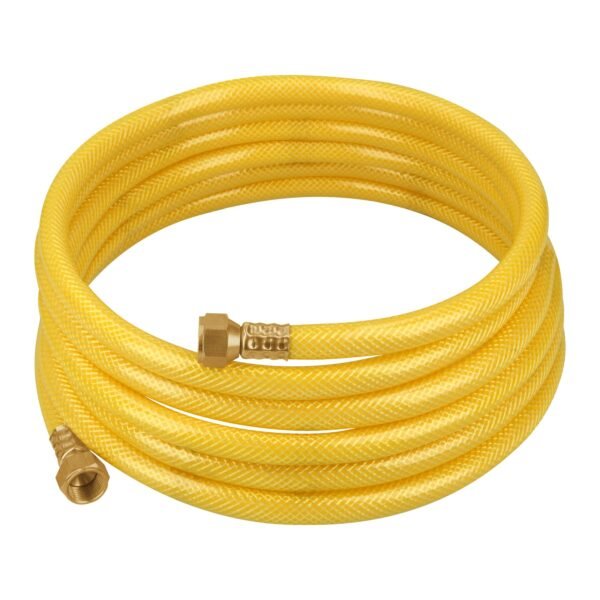 Manguera para gas PVC amarilla 3/8x4 m c/conexión Foset 45013