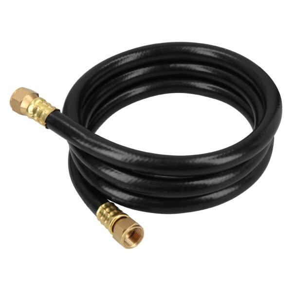 Manguera para gas PVC negra 3/8x1.5 m c/conexión Foset 40075