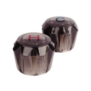 MM-200H.jpg Juego 2 manerales acrílico humo p/lavabo y fregadero Basic 49458