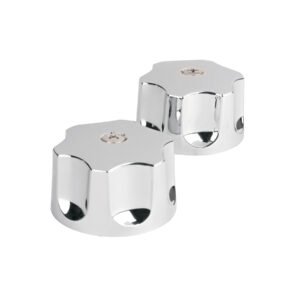 Juego de manerales hex de ABS p/lav-fregadero cromo Basic 49389