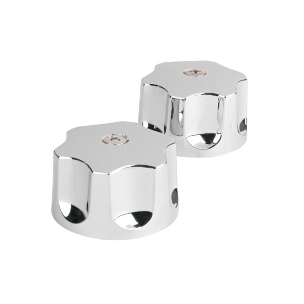 Juego de manerales hex de ABS p/lav-fregadero cromo Basic 49389