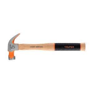Martillo pulido 7 oz uña curva mango hickory Truper Grip 16650