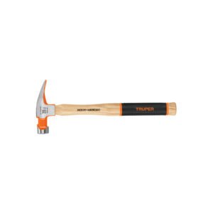 Martillo pulido 20 oz uña recta mango hickory Truper Grip 16660