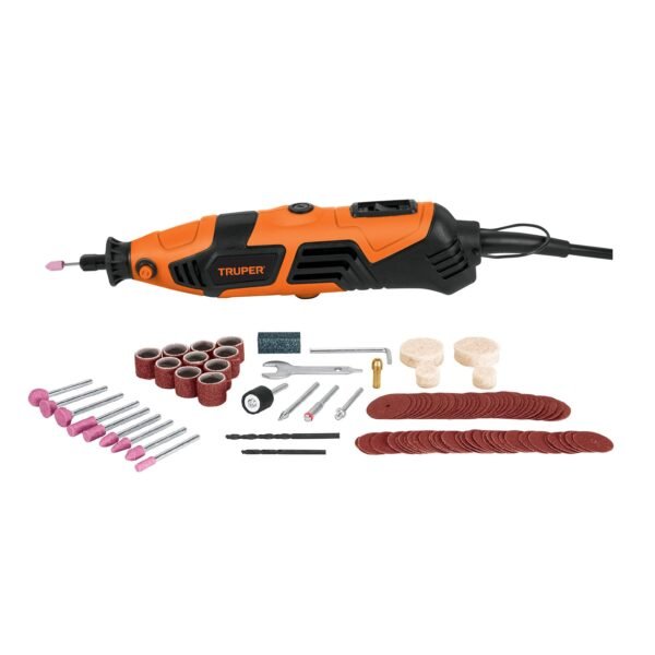 Herramienta rotativa 150W con 97 accesorios TRUPER PRO 17449