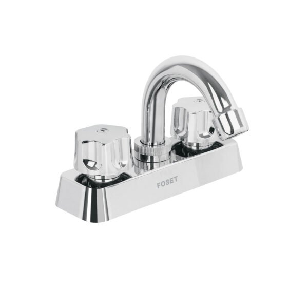 Mezcladora 4 lavabo ABS cuello curvo hexagonal BASIC 49282