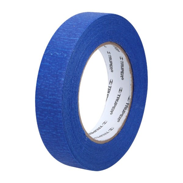 Cinta masking tape azul de 1 x 50 m para pintor Truper 12622