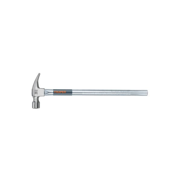 Martillo tubular pulido 20oz cara fresada uña recta Truper 16704