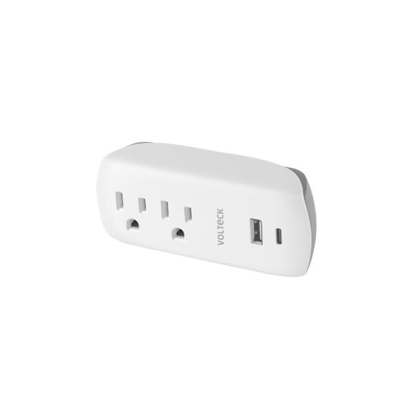 Multicontacto de pared 2 contactos y 2 USB A+C VOLTECK 45836