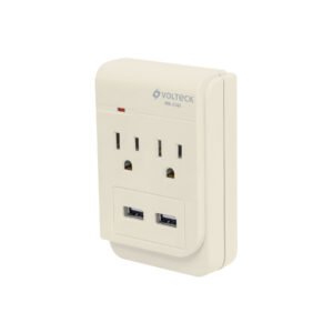 Multicontacto 2 entradascon 2 entradas USB aterrizado 46088