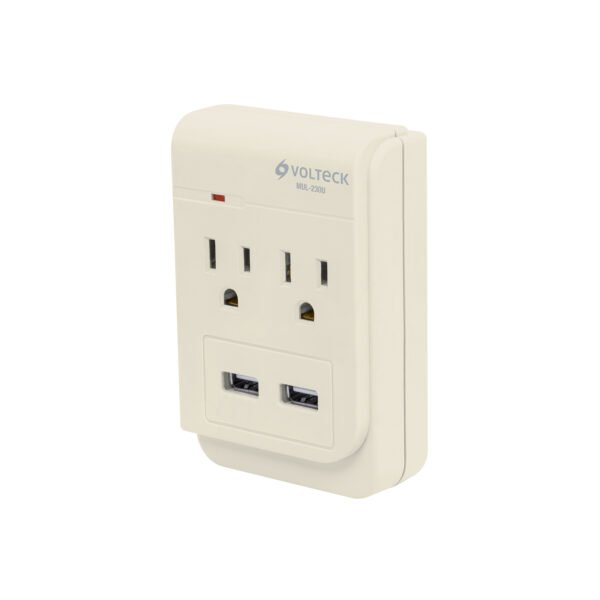 Multicontacto 2 entradascon 2 entradas USB aterrizado 46088