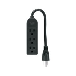 Multicontacto doméstico 3 entradas negro VOLTECK 45865