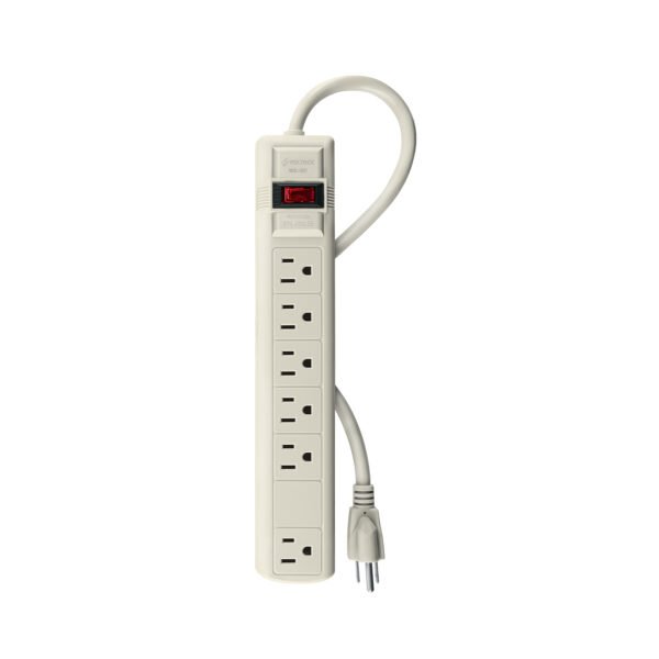 Multicontacto 14 AWG 6 entradas supresor de picos 270 joules 47183