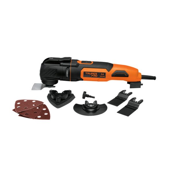 Multiherramienta 350W con 9 accesorios TRUPER PRO 102429