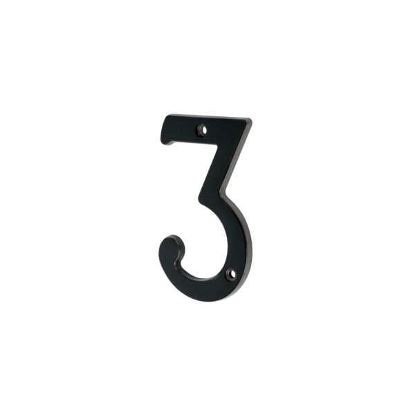Número 3 de latón sólido 4 negro  HERMEX 47856