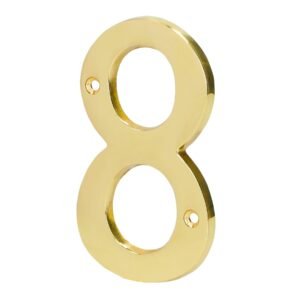 Número 8 de latón sólido 4 HERMEX 43686