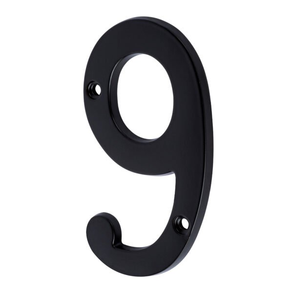 Número 9 de latón sólido 4 negro  HERMEX 47862