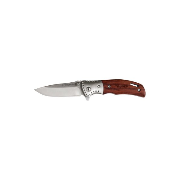 Navaja abatible 3-1/2 mango de madera Truper 13889