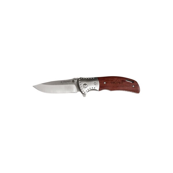 Navaja abatible 4-1/2 mango de madera Truper 16981