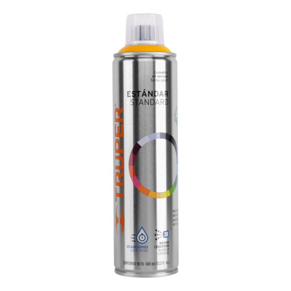 Pintura en aerosol amarillo bote esbelto 400 ml 19042