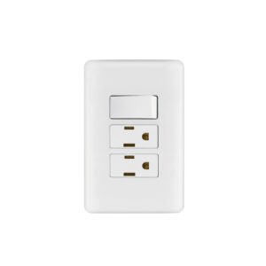 Placa armada 2 contactos e interruptor sencillo Basic 25079