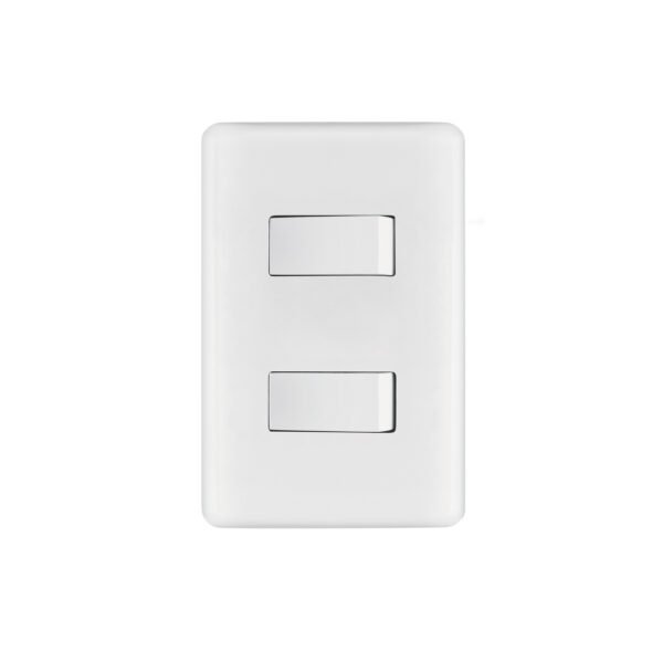 Placa armada 1 interruptor sencillo + 1 de 3 vías Basic 25085
