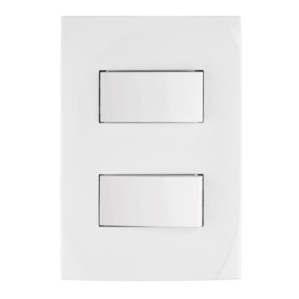 Placa armada interruptor sencillo y escalera Oslo blanco 46495