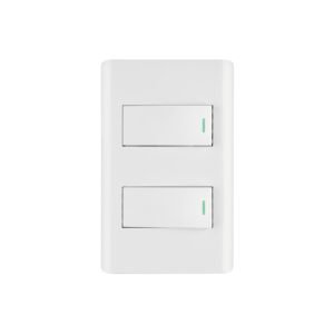 PA-APDO1-ELB.jpg Placa armada blanca 1 interruptor y 1 de 3 vías 1 mód Lisbo 47955
