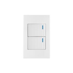 PA-APDO15-EEB.jpg Placa armada 2interruptores 1de 3vías1.5modEspañola blanco 45601
