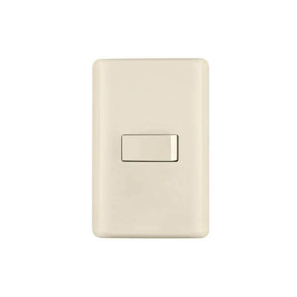 Placa armada 1 interruptor de escalera marfil Basic 26641