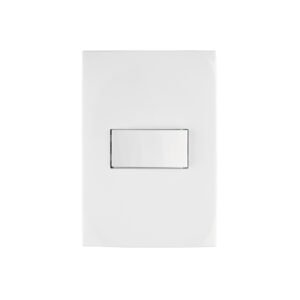 Placa armada con interruptor sencillo línea Oslo blanco 46492